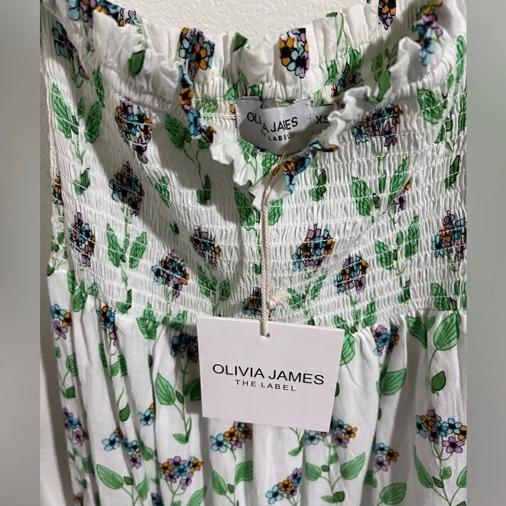 NEW With Tag Olivia James The Printed Cotton Izzy Skirt Or Strapless Dress